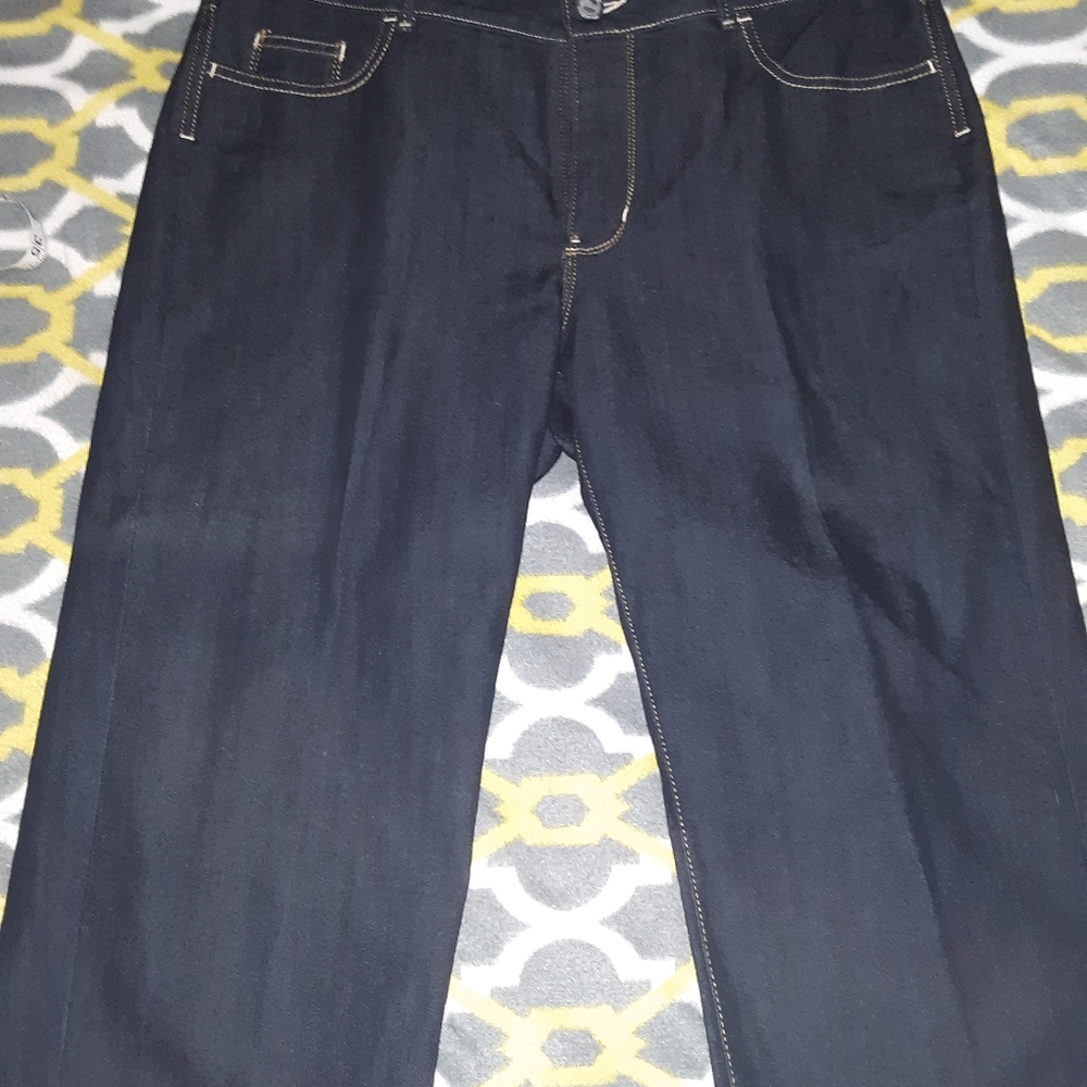 LEE RIDERS DARK BLUE JEAN CAPRIS
